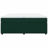 vidaXL Sommier &agrave; lattes de lit et matelas Vert fonc&eacute; 200x200cm Velours