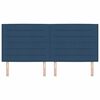 vidaXL T&ecirc;te de lit Bleu 200 cm tissu