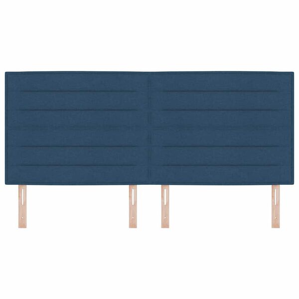 vidaXL T&ecirc;te de lit Bleu 200 cm tissu