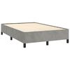 vidaXL Sommier &agrave; lattes de lit avec matelas LED gris clair 120x190 cm