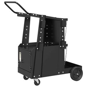 vidaXL Chariot de soudage Noir 91 x 47 x 96 cm Acier