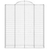 vidaXL Paniers &agrave; gabions arqu&eacute;s 13 pcs 200x50x220/240 cm Fer galvanis&eacute;