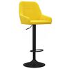 vidaXL Tabourets de bar lot de 2 jaune moutarde velours