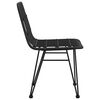 vidaXL Chaises de jardin lot de 2 Noir 48x62x84 cm Résine tressée