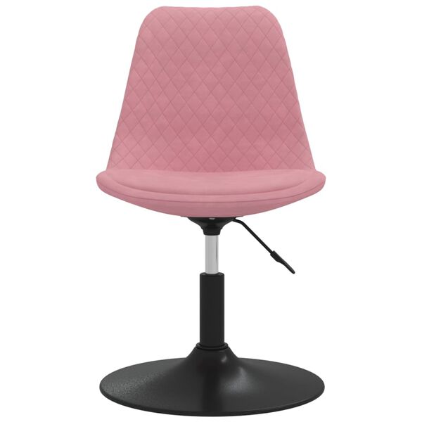 vidaXL Chaises pivotantes &agrave; manger lot de 6 Rose Velours
