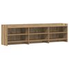 vidaXL Meuble TV 168 x 33 x 47 cm Ch&ecirc;ne artisanal Bois d'ing&eacute;nierie