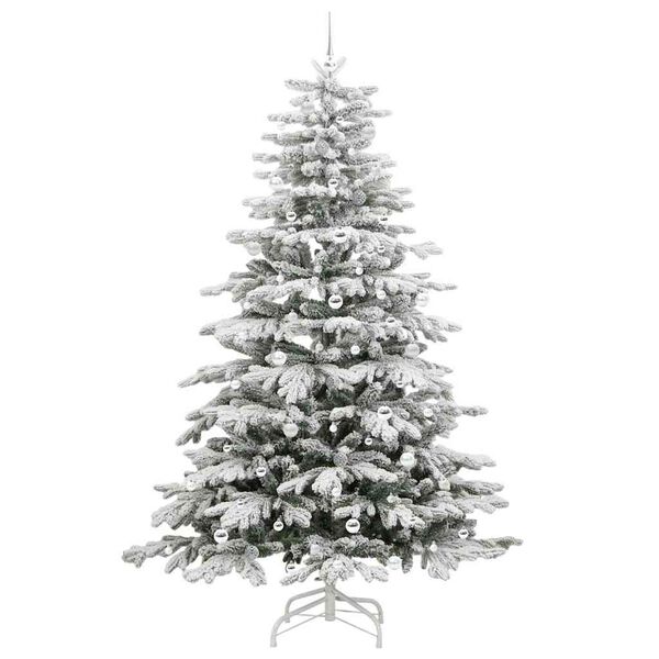 vidaXL Sapin de No&euml;l Artificiel &agrave; Branches Articul&eacute;es Blanc 240 cm