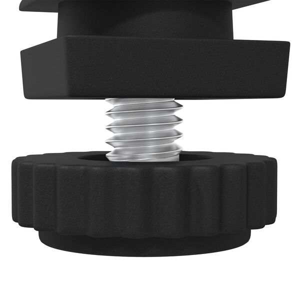 vidaXL Niveleurs de meubles R&eacute;glable 2 pcs Noir M6 PP