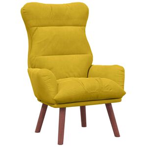 vidaXL fauteuil Jaune 69 x 74 x 93 cm Velours