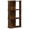 vidaXL Biblioth&egrave;que 3 niveaux ch&ecirc;ne fum&eacute; 60x30x120cm bois d'ing&eacute;nierie