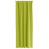 vidaXL Rideaux occultants avec anneaux 2 pcs Vert 225 x 140 cm