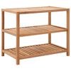 vidaXL &Eacute;tag&egrave;re de salle de bain Bois de noyer massif 65x40x55 cm