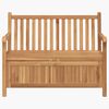 vidaXL Banc de Rangement de Jardin Marron 114 x 60 x 90 cm