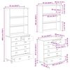 vidaXL Hutch ASKIM Blanc 91 x 40 x 200,5 cm Bois de pin massif