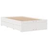 vidaXL Cadre de lit sans matelas avec tiroirs 135x190 cm bois de pin