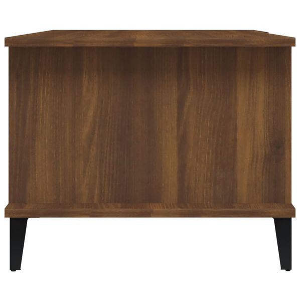 vidaXL Table basse Chêne marron 90x50x40 cm Bois d'ingénierie