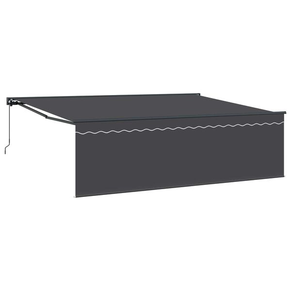 vidaXL Auvent R&eacute;tractable Anthracite 450 &times; 300 cm