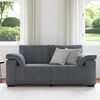 vidaXL Canapé causeuse gris foncé 140 cm velours