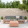 vidaXL Salon de jardin 4 pcs avec coussins bois massif douglas