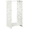 vidaXL Portant de bois chauffage blanc 40x30x80 cm