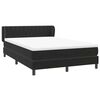 vidaXL Sommier &agrave; lattes de lit avec matelas noir 160x220 cm velours
