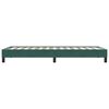 vidaXL Cadre de lit sans matelas vert fonc&eacute; 90x220 cm velours