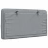 vidaXL Coussin de t&ecirc;te de lit gris clair 90 cm tissu