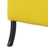 vidaXL Canap&eacute; &agrave; Haut Dossier 101cm Jaune clair tissu
