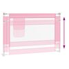 vidaXL Barri&egrave;re de s&eacute;curit&eacute; de lit d'enfant Rose 100x25 cm Tissu