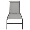 vidaXL Chaises longues lot de 2 avec table Textilène et acier