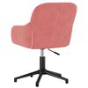 vidaXL Chaise pivotante de bureau Rose Velours