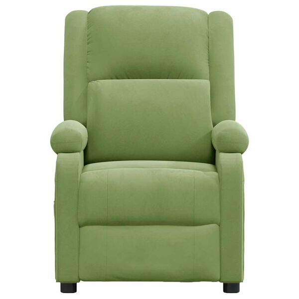 vidaXL Fauteuil inclinable vert clair velours