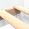 vidaXL Cadre de lit sans matelas blanc 90x200 cm bois d'ing&eacute;nierie