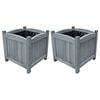 vidaXL Lits sur&eacute;lev&eacute;s de jardin 2 pcs 30x30x30 cm Bois de sapin massif