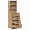 vidaXL Haut Armoire ch&ecirc;ne artisanal 40 x 41 x 135 cm Bois d'ing&eacute;nierie
