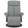 vidaXL Fauteuil inclinable avec repose-pieds gris clair tissu