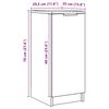 vidaXL Armoire &agrave; chaussures vieux bois 29,5x35x70 cm bois ing&eacute;nierie