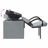 vidaXL Fauteuil de shampooing Gris clair et noir 63 x 141 x 92 cm