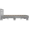vidaXL Cadre de lit sans matelas sonoma gris 140x190 cm