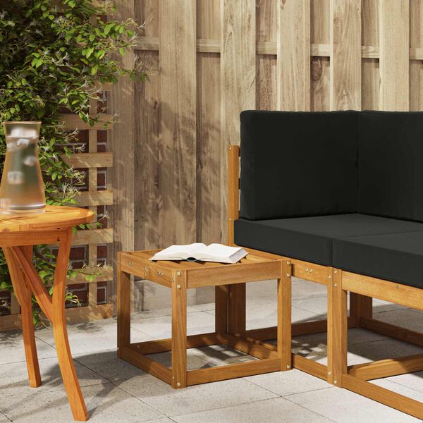 vidaXL Banc de Tabouret Naturel 43 x 43 x 37 cm Bois d'Acacia Massif