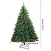 vidaXL Sapin de No&euml;l artificiel avec 300 LED Vert 180 cm PE et PVC