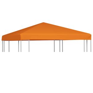 vidaXL Toile sup&eacute;rieure de belv&eacute;d&egrave;re 310 g / m&sup2; 3 x 3 m Orange