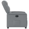 vidaXL Fauteuil inclinable &eacute;lectrique Gris clair Tissu
