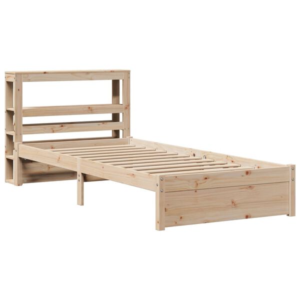 vidaXL Cadre de lit avec tête de lit sans matelas 75x190 cm