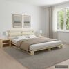 vidaXL Cadre de lit de palette sans matelas 140x200 cm bois massif pin