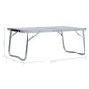 vidaXL Table pliable de camping Blanc Aluminium 60x40 cm
