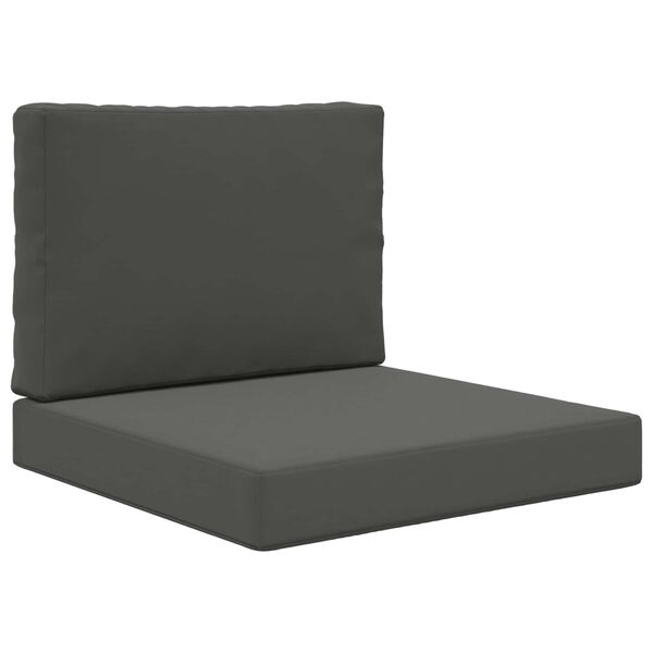 vidaXL Coussin de canap&eacute; d'ext&eacute;rieur 2 pcs Anthracite Polyester
