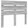 vidaXL Cadre de lit Gris Sonoma 135 x 190 cm Bois de pin massif