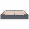 vidaXL Lit de Rangement avec stockage Gris fonc&eacute; 135 x 190 cm Velours