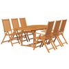 vidaXL Ensemble &agrave; manger de jardin 7 pcs Bois d'acacia massif